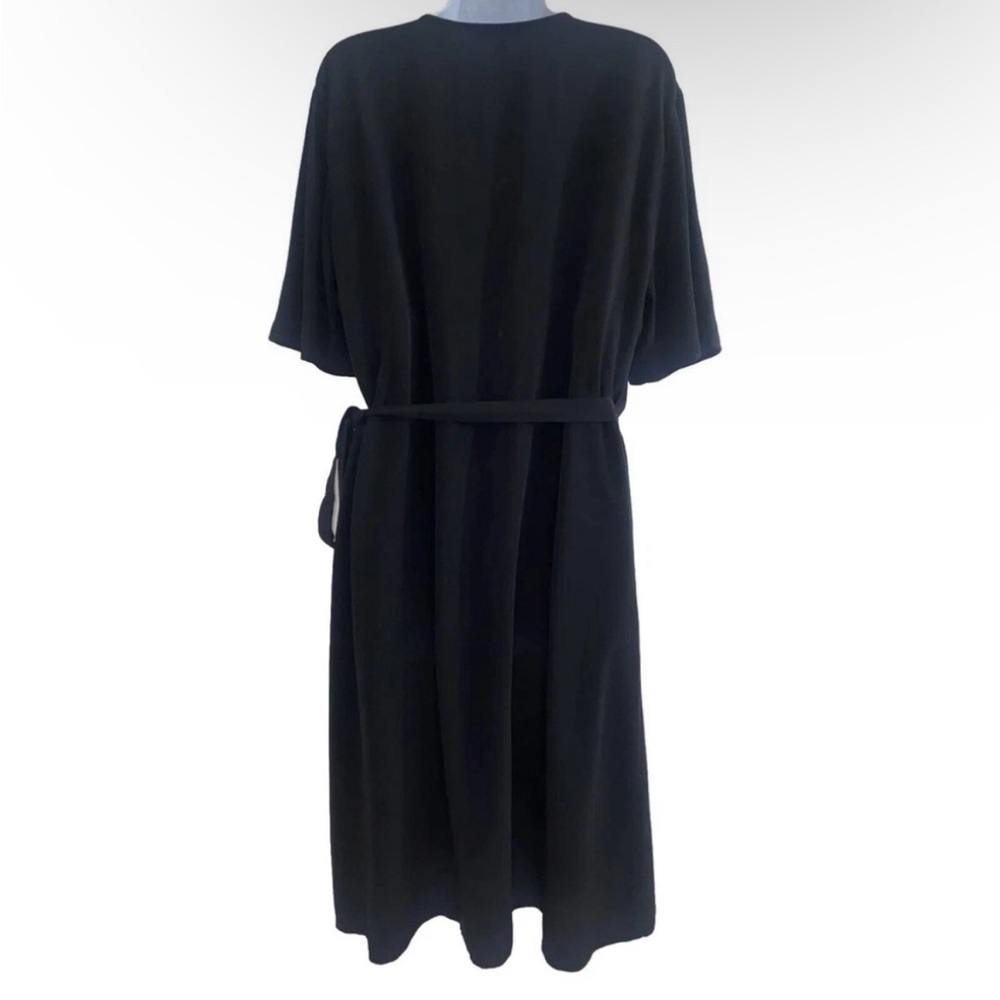 Eileen Fisher Womens Tencel Wrap Career Dress Size 14 Knee Length EUC - Picture 12 of 12